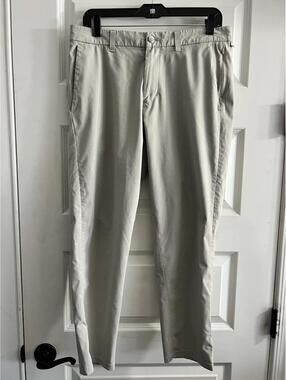 Lululemon Men’s Slim Fit ABC Commission Pant Tan Sz 32x27 Performance Trouser